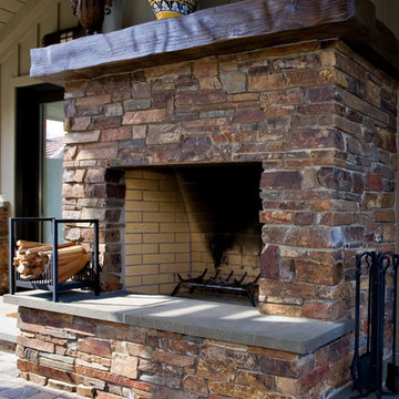 Outdoor Masonry Fireplace