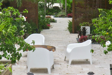 Outdoor seating in the garden