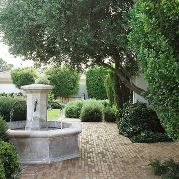 Parisian Chateau - Back Courtyard www.hryanstudio.com