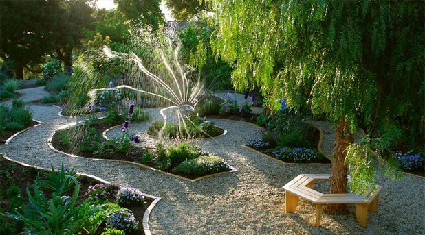 Transitional Garden by Margie Grace - Grace Design Associates