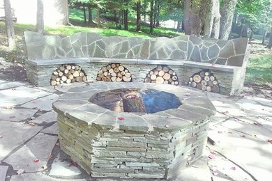 patio and firepit