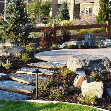 Patio, Water Feature, and Fire Pit Add Entertaining Space in Harmony Club