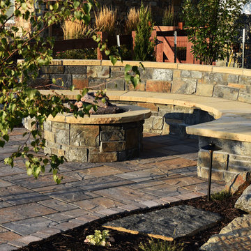 Patio, Water Feature, and Fire Pit Add Entertaining Space in Harmony Club