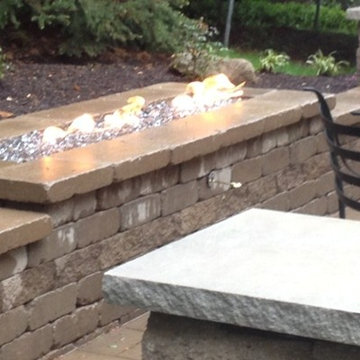 Patio with Fireplace/Sitting Walls and additional Large Steps