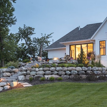 Patios & Boulder Walls – Minnetonka Lake House Landscape