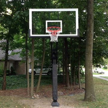 Patricia D's Pro Dunk Platinum Basketball System on a 40x20 in Frankenmuth, MI