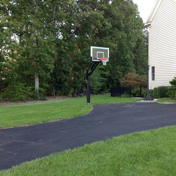Paul G's Pro Dunk Gold Basketball System on a 20x30 in Lorton, VA