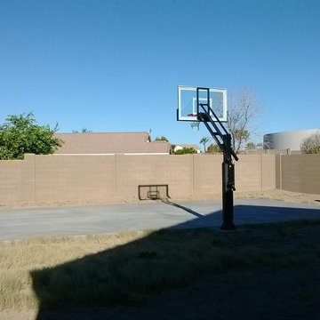 Paul L's Pro Dunk Gold Basketball System on a 47x25 in Peoria, AZ