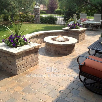 Paver patio & fire pit in Greenwood Village, CO