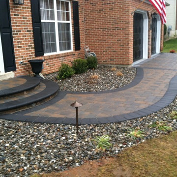 Paver Steps & Walkway with Landscaping