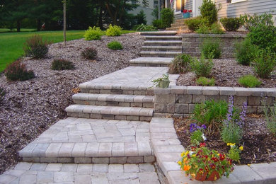 Paver Walkway with Landscaping - Summit