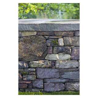 Pennsylvania Fieldstone Wall - Contemporary - Landscape - Burlington