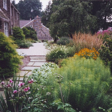 Perennial garden for front foundation