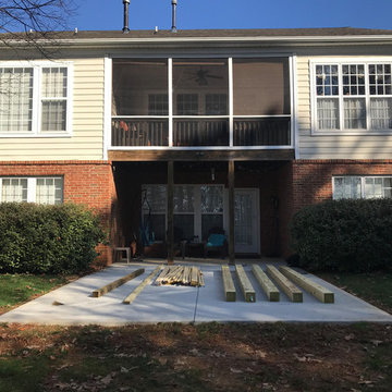 Pergola Installation (Before 1) | Brother Landscapes, LLP | Raleigh, NC