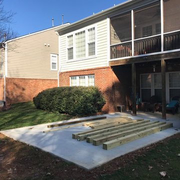 Pergola Installation (Before 3) | Brother Landscapes, LLP | Raleigh, NC