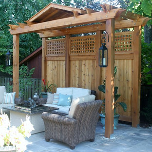 Pergola Privacy Screen | Houzz