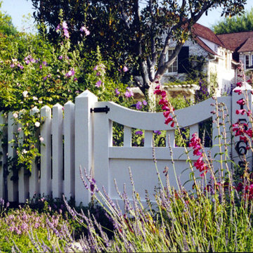 Picket gate and fence