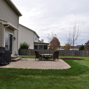 PLANO - Front Landscaping, Outcropping Stones, & Paver Patio