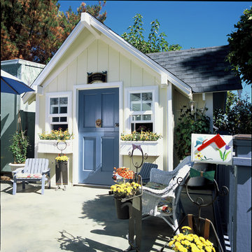 Playhouse for Kids & Children with Dutch Door and Window Boxes