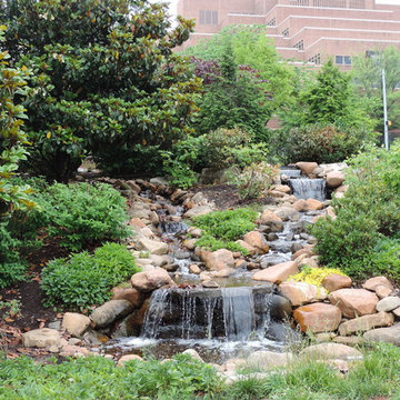 Pond-less water feature: Blueberry Falls at the University of Tennessee Knoxvill