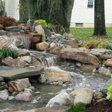 Pondless water fall and stream