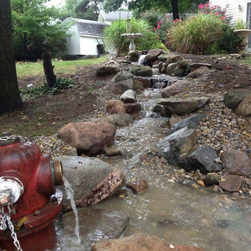 Pondless Waterfall for Retired Fire Fighters
