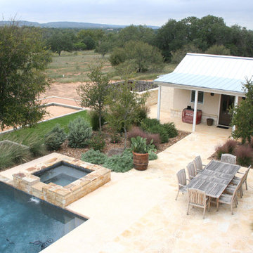 Pool and Bocce Court