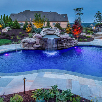 Pool and Fireplace - Totowa, NJ