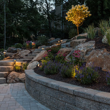 Pool & Spa with Grotto and Fire Features