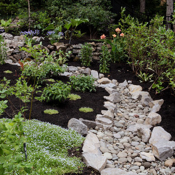 Portland, Oregon Dry Rock Creek Bed and Garden Design