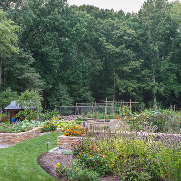 Potomac Kitchen Garden and Outdoor Living Area
