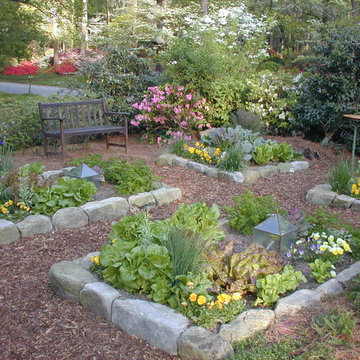 Pretty Organic Vegetable Garden in front yard!