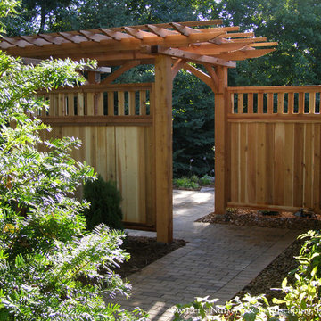 Privacy Pergola & Paver Walk