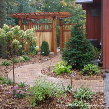 Privacy Pergola & Paver Walk