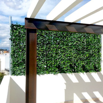 Privacy Solutions with GreenSmart Decor Artificial Hedge Panels