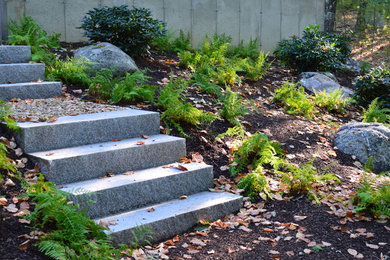 This is an example of a rustic landscaping in Boston.