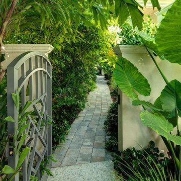 Private walkway and gate