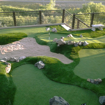 Putt Putt Deluxe on a Deck Near the Foothills