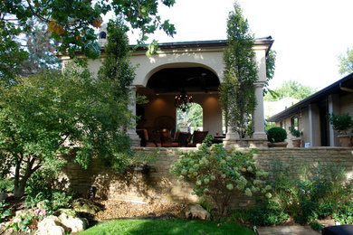 This is an example of a mediterranean landscaping in Oklahoma City.