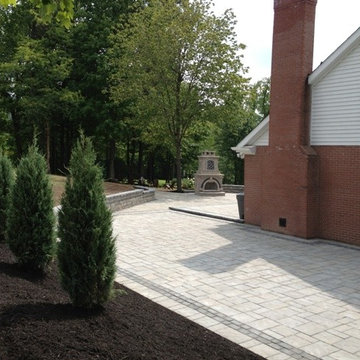 Radiant Heated Driveway with Outside living area in back