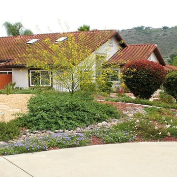 Rain Harvesting Landscape - Front Yard - Poway, CA
