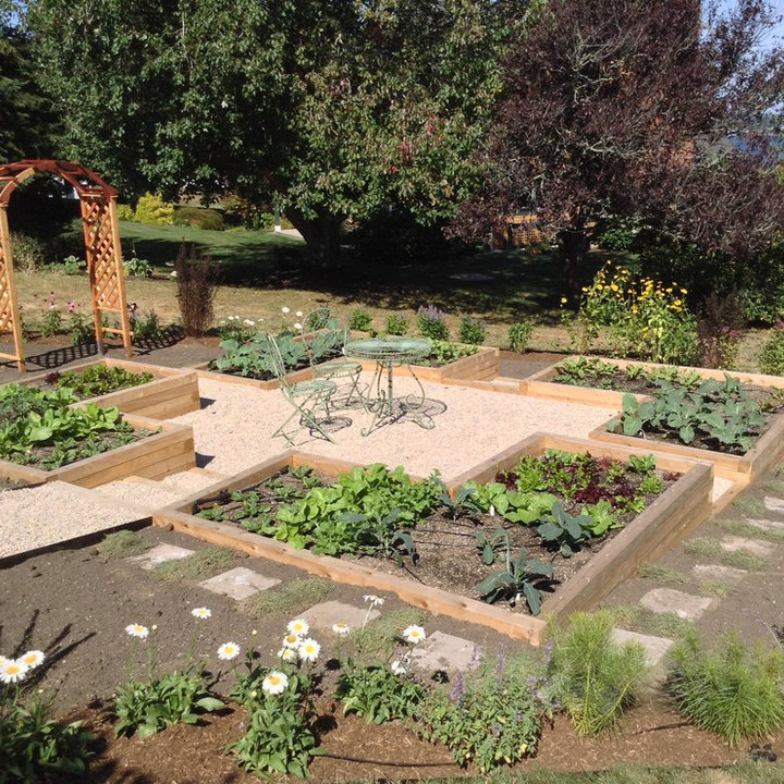 Raised Bed Vegetable Garden Layout Photos & Ideas Houzz