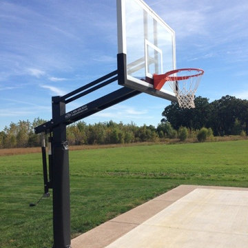 Randy M's Pro Dunk Platinum Basketball System on a 50x40 in Yorkville, IL
