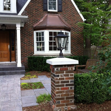 Reclaimed brick pier