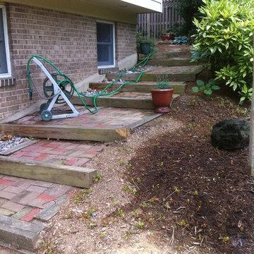 Repurposed patio bricks