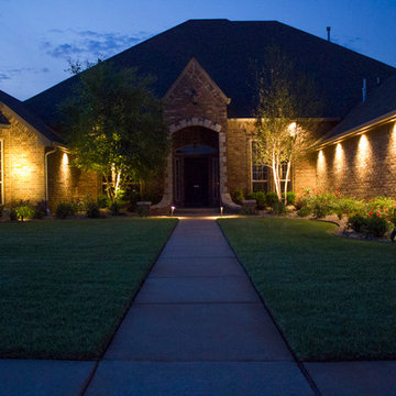 Residential Landscape Lighting by Red Valley Landscape & Construction