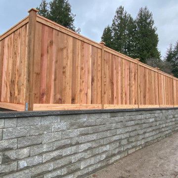 Retaining Wall and Privacy Fence