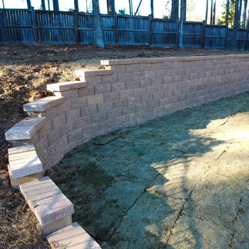 Retaining Wall Installation | Brother Landscapes, LLP | Cary, NC