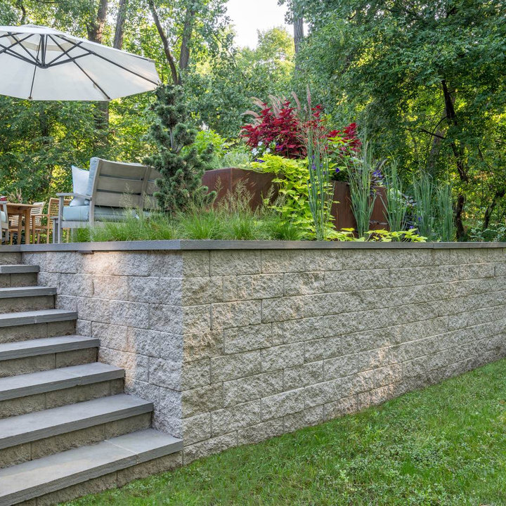 Modern Retaining Wall Block - Photos & Ideas | Houzz