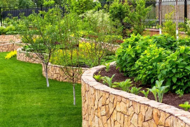 Design ideas for a large rustic landscaping in Other.